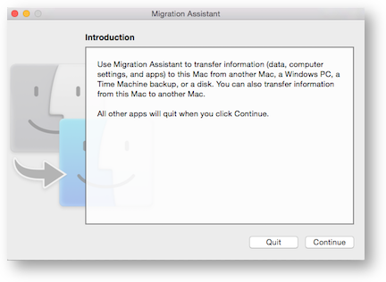 Migration assistant pc to mac